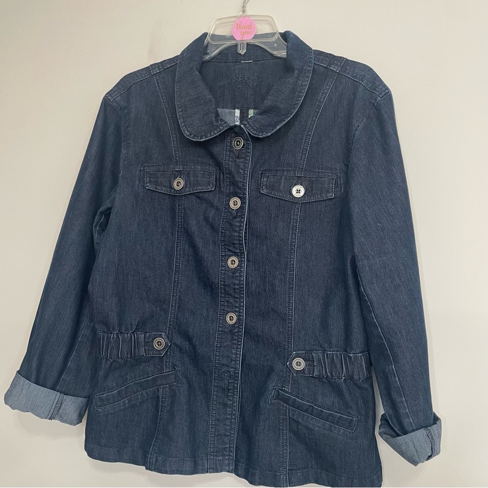 Classic Dark Blue Denim Jacket‎